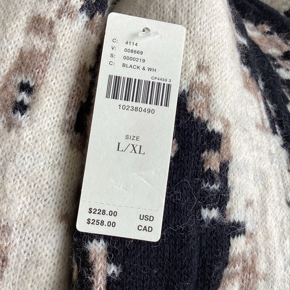 🐆Anthropologie Long Duster Sweater Long-Sleeve Leopard Pilcro NEW L/XL - Picture 15 of 16